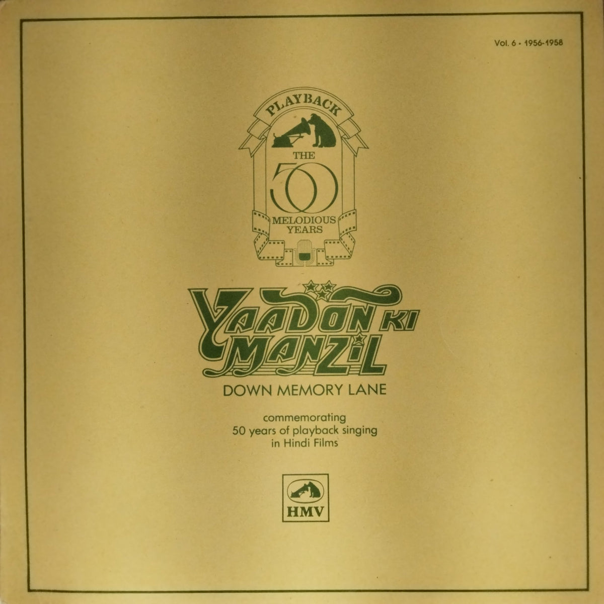 Various - Yaadon Ki Manzil: Down Memory Lane (Vol. 6) (Vinyl)