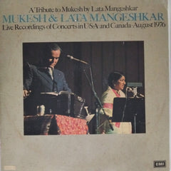 Mukesh, Lata Mangeshkar - A Tribute to Mukesh by Lata Mangeshkar: Live Recordings of Concerts in USA and Canada - August 1976 (Vinyl) (2)