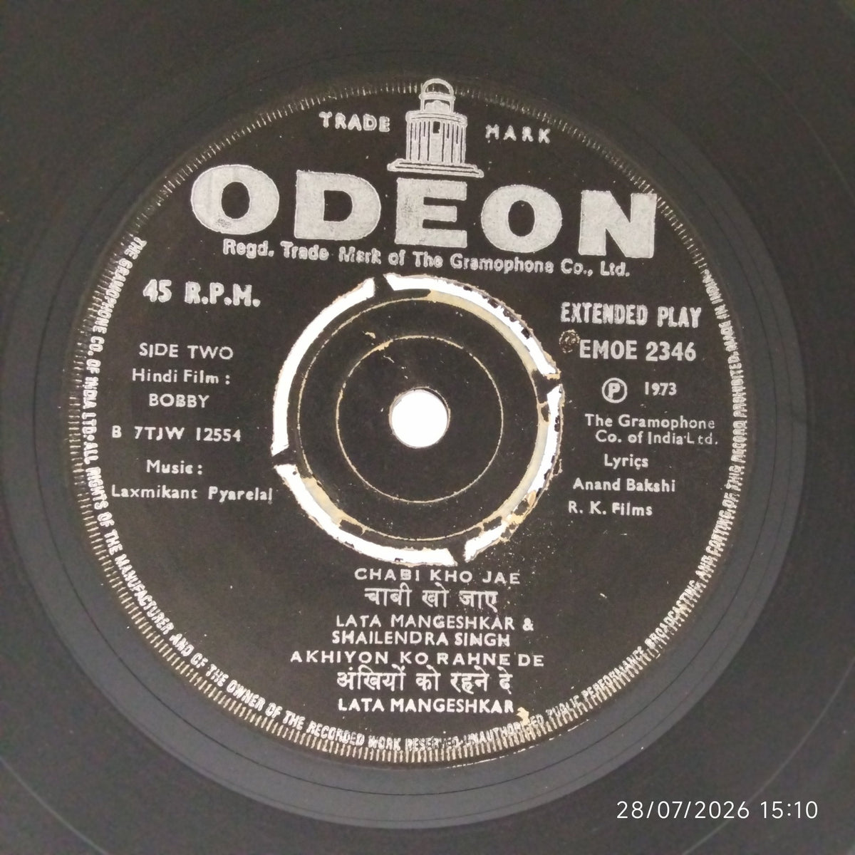 Laxmikant Pyarelal - Bobby (45-RPM)