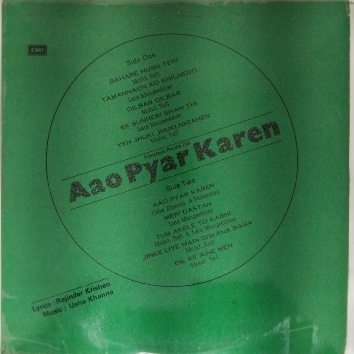 Usha Khanna - Aao Pyar Karen (Vinyl)