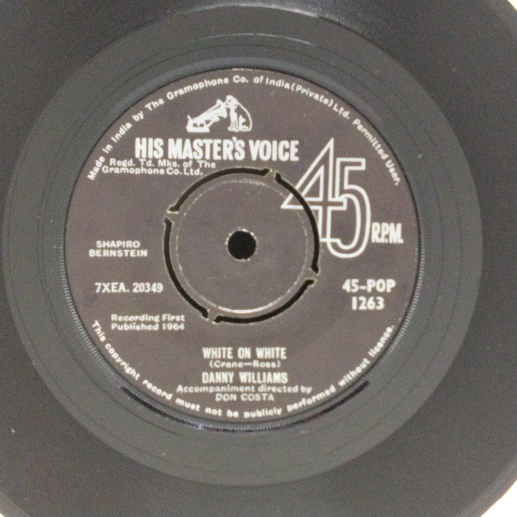 Danny Williams - White on White / After You (45-RPM)