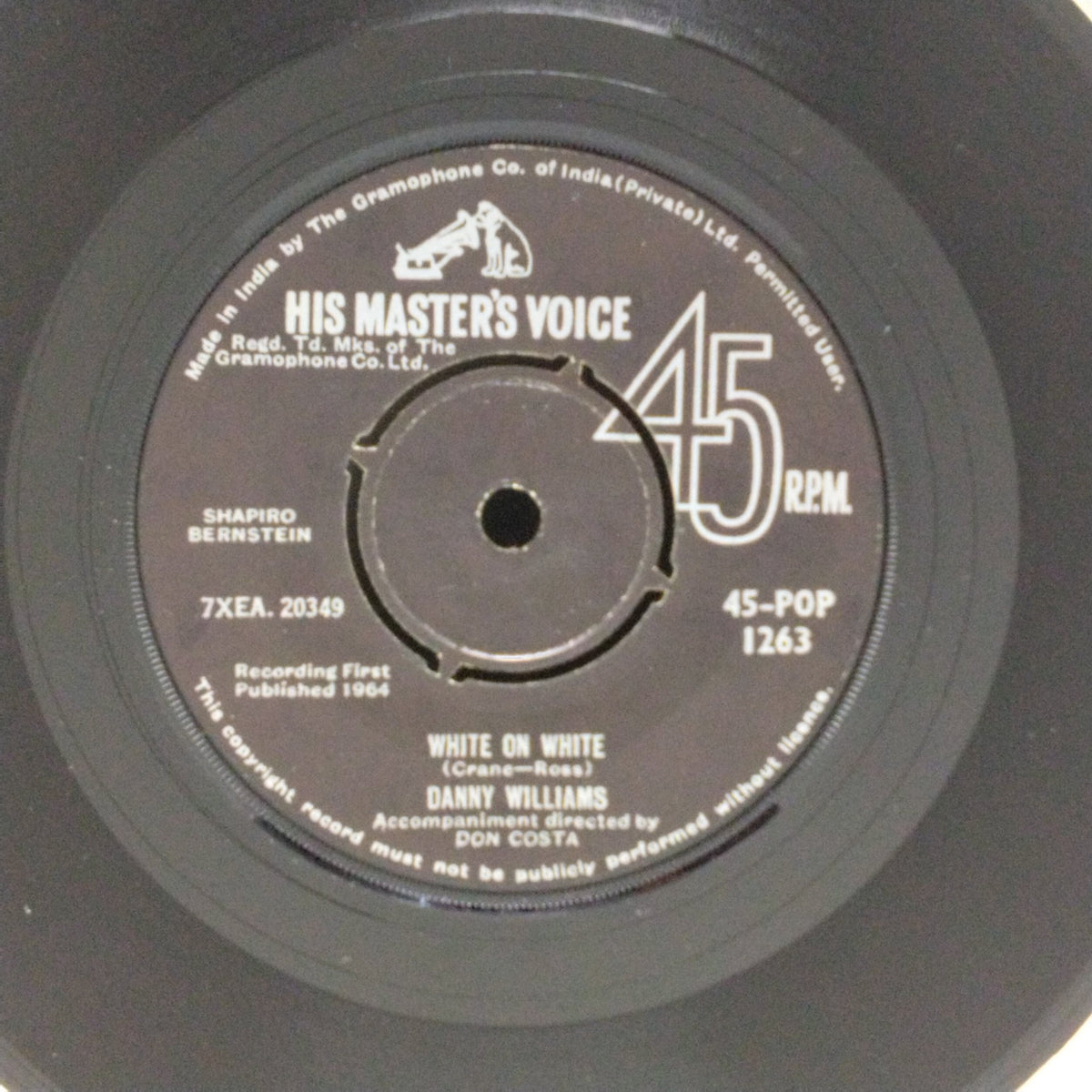 Danny Williams - White on White / After You (45-RPM)