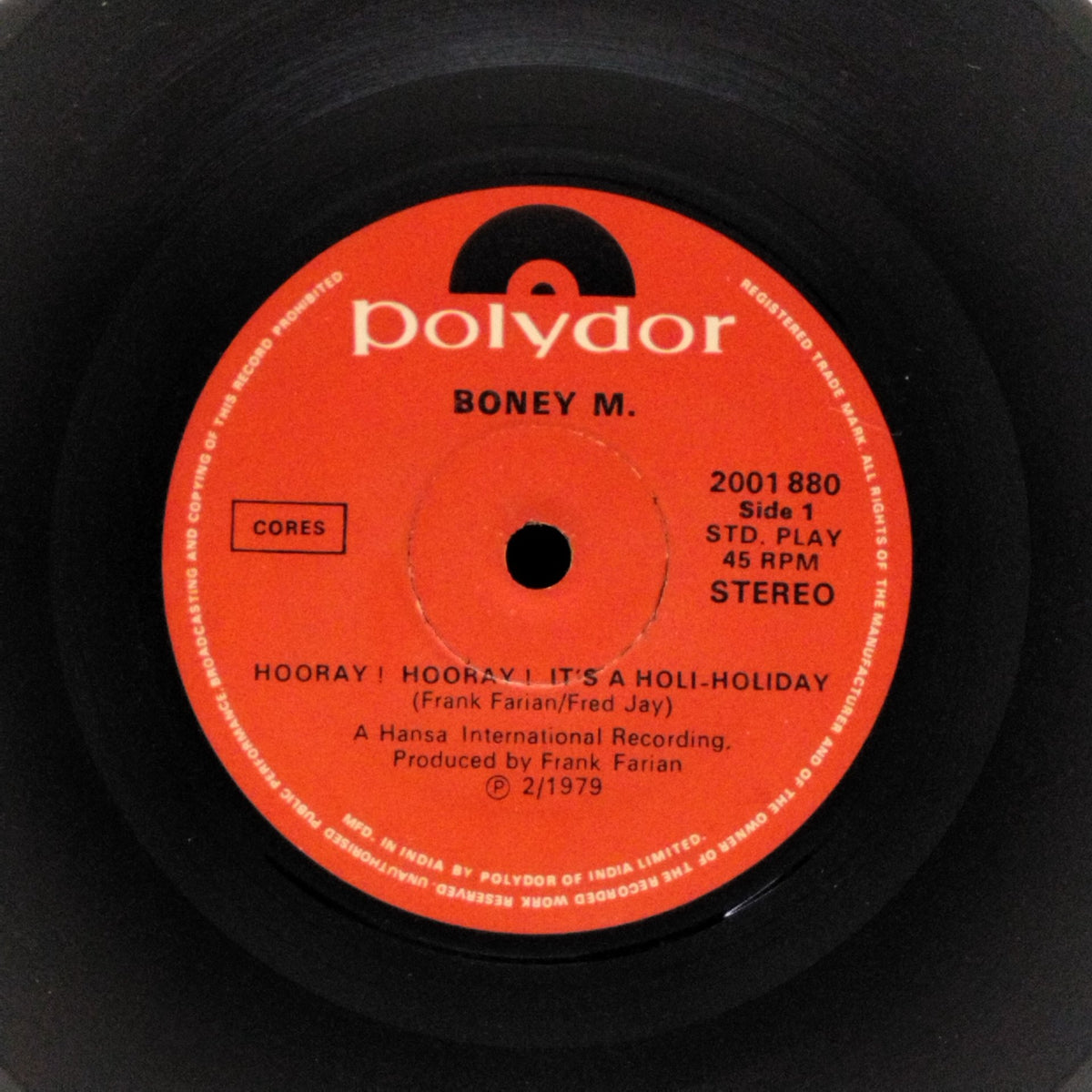 Boney M. - Hooray! Hooray! It's a Holi-Holiday/Ribbons Of Blue (45-RPM)