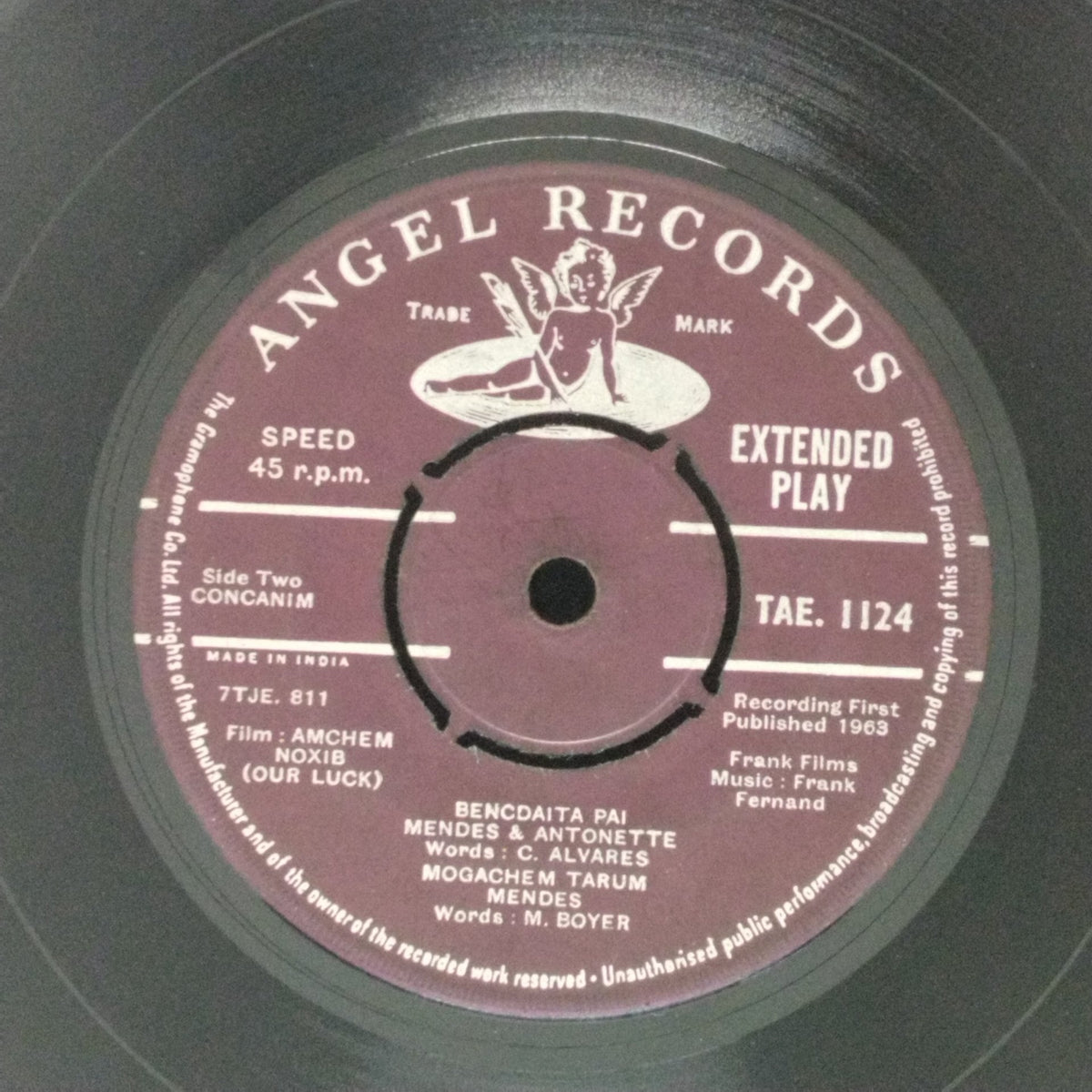 Mendes & Antonette, Mollie, Julie, Janet, Mollie & Chorus - Amchem Noxib (Our Luck) (Konkani) (45-RPM)