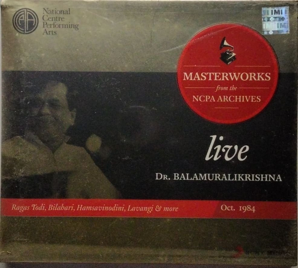 Dr. Balamuralikrishna - Masterworks from the NCPA Archives Live (CD) (2)