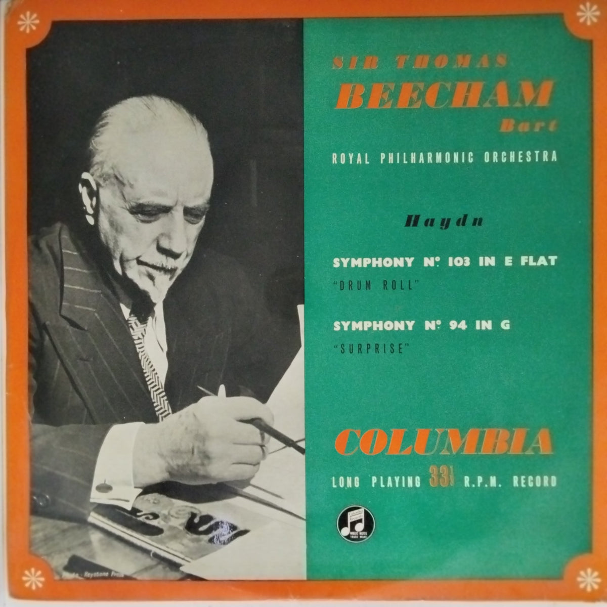 Sir Thomas Beecham, Royal Philharmonic Orchestra - Haydn: Symphony No. 103 in E Flat "Drum Roll" / Symphony No. 94 in G "Surprise" (Vinyl)