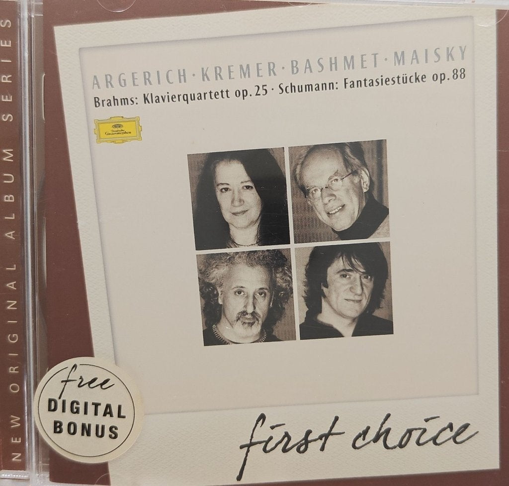 Martha Argerich, Gidon Kremer, Yuri Bashmet, Mischa Maisky - Brahms: Klavierquartett op.25 • Schumann: Fantasiestücke op.88 (CD)