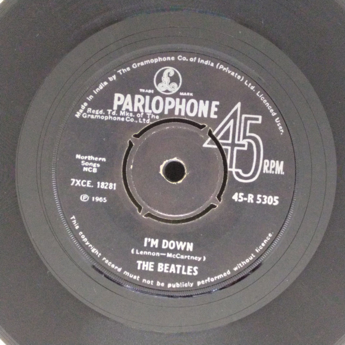 The Beatles - I'm Down / Help! (45-RPM)