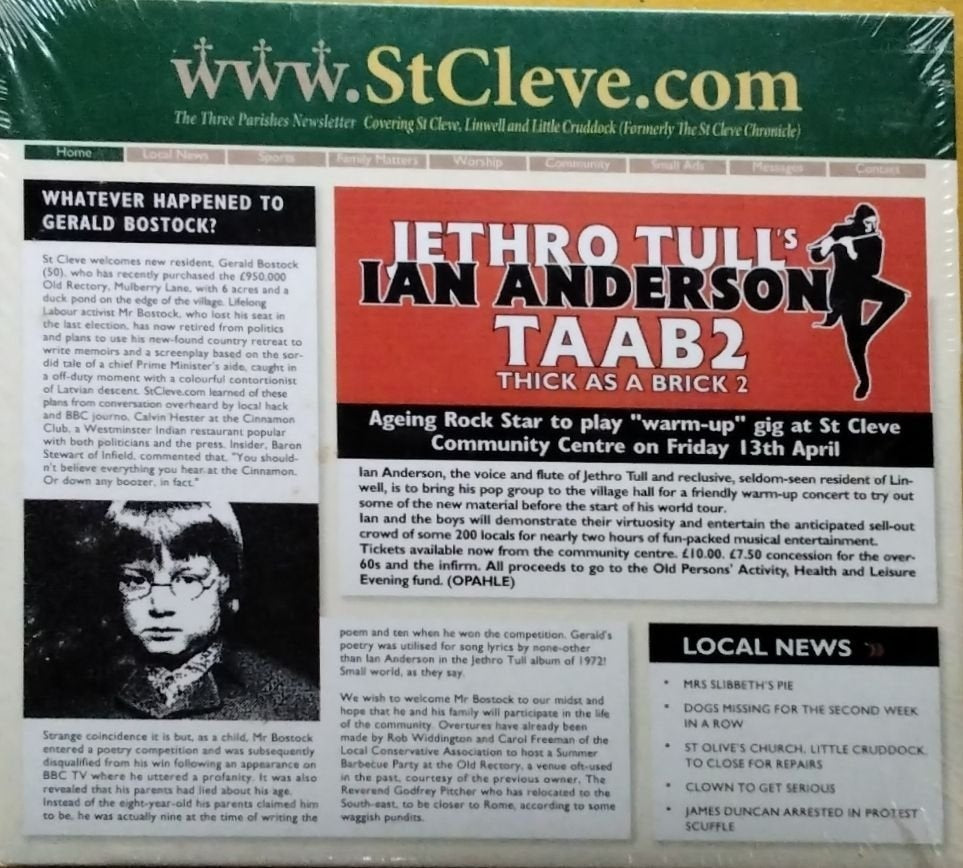 Ian Anderson, Jethro Tull - Thick as a Brick 2 (CD)