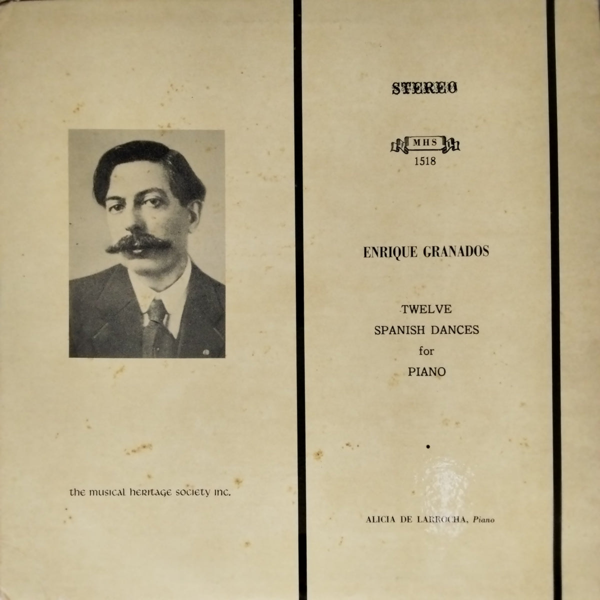 Alicia De Larrocha - Twelve Spanish Dances for Piano (Vinyl)