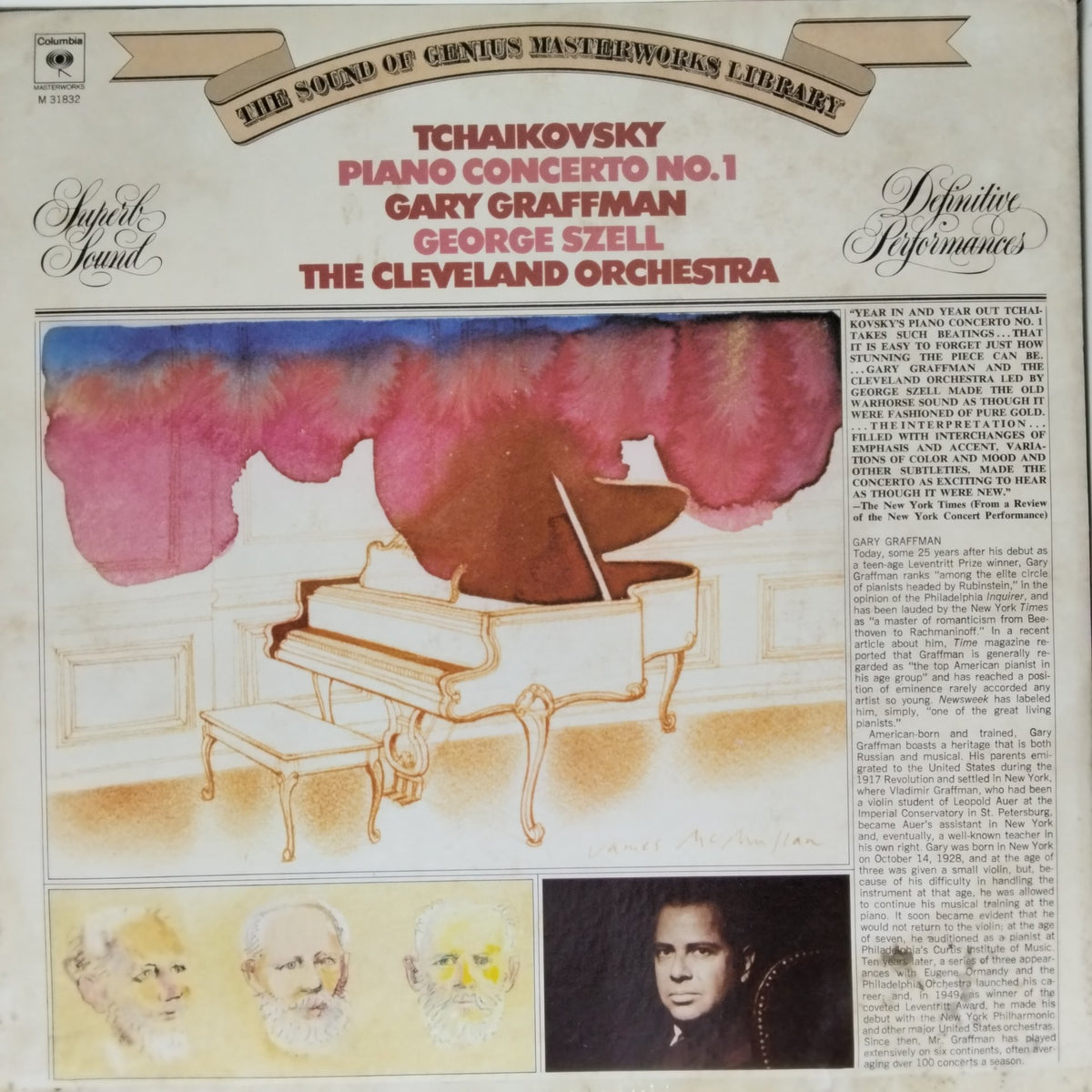 Tchaikovsky, Gary Graffman, George Szell, The Cleveland Orchestra - Piano Concerto No. 1 (Vinyl)