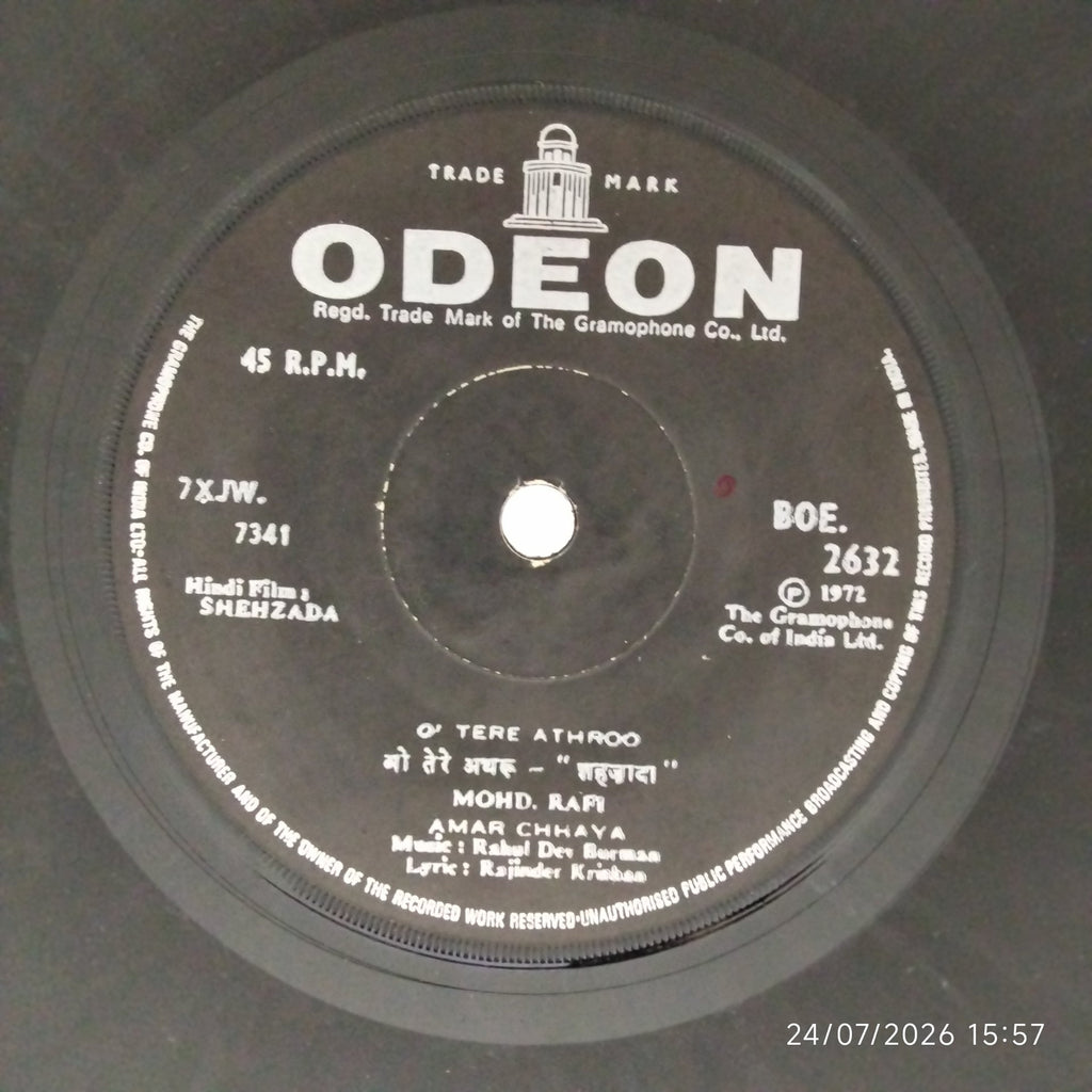 Rahul Dev Burman - Shehzada (45-RPM)