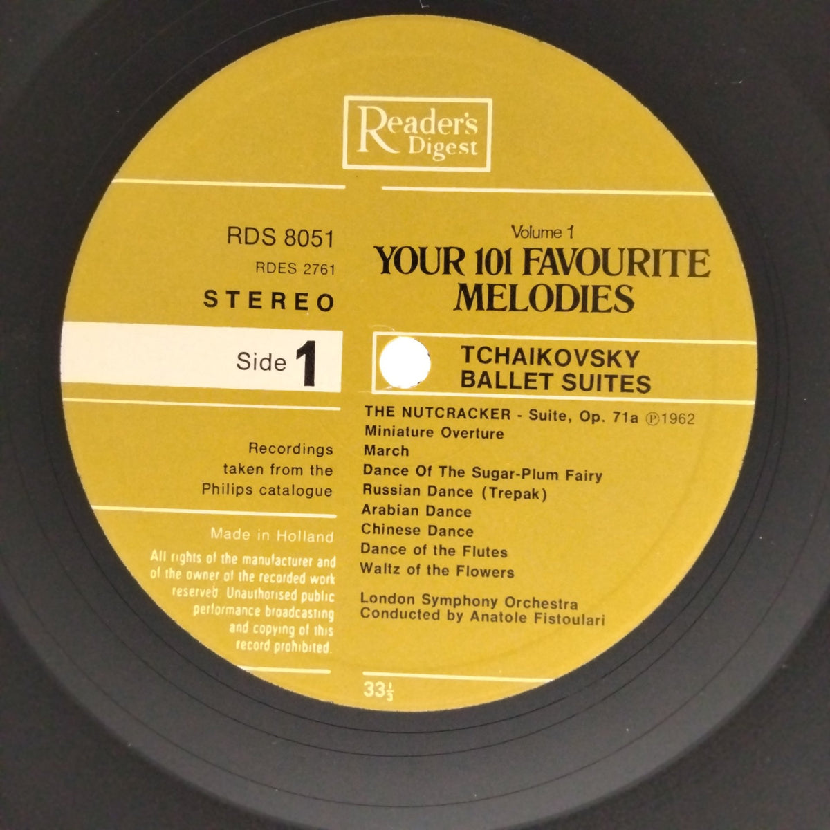 London Symphony Orchestra - Your 101 Favourite Melodies Volume 1: Tchaikovsky Ballet Suites (Vinyl)