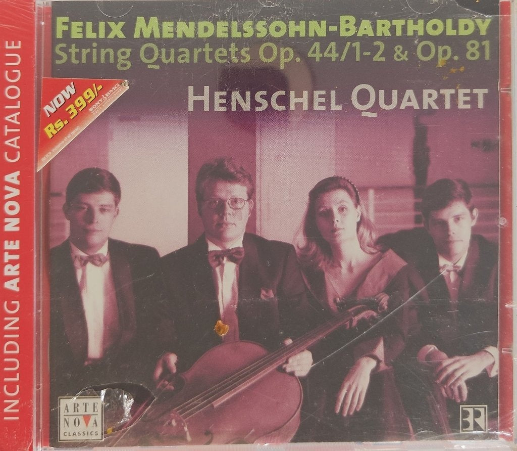 Felix Mendelssohn-Bartholdy, Henschel Quartet - String Quartets Op. 44/1-2 & Op. 81 (CD)