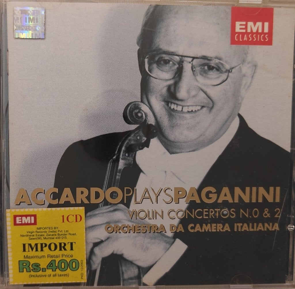 Salvatore Accardo - Accardo Plays Paganini: Violin Concertos No. 0 & 2 (CD)
