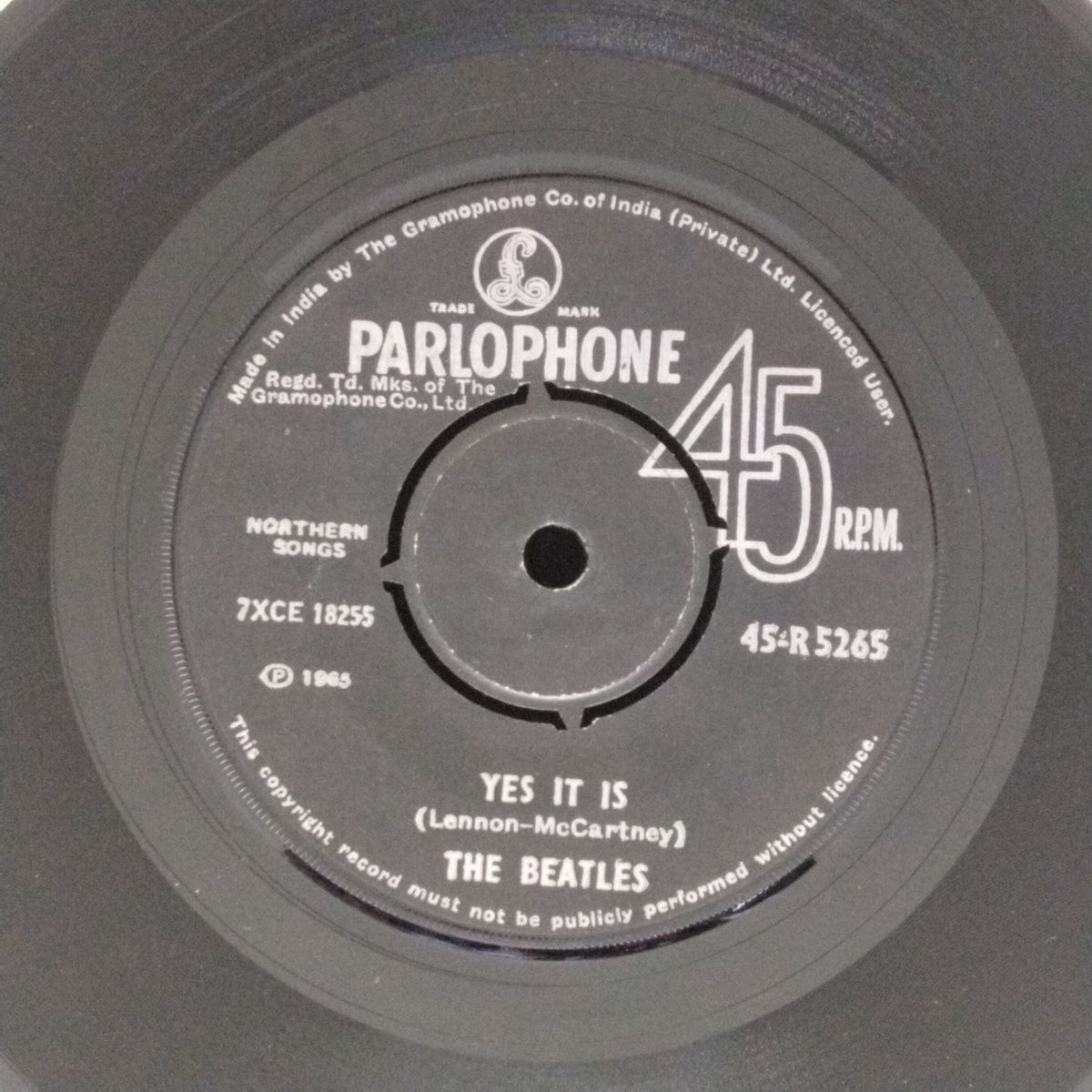 The Beatles - Yes It Is / Ticket to Ride (45-RPM)