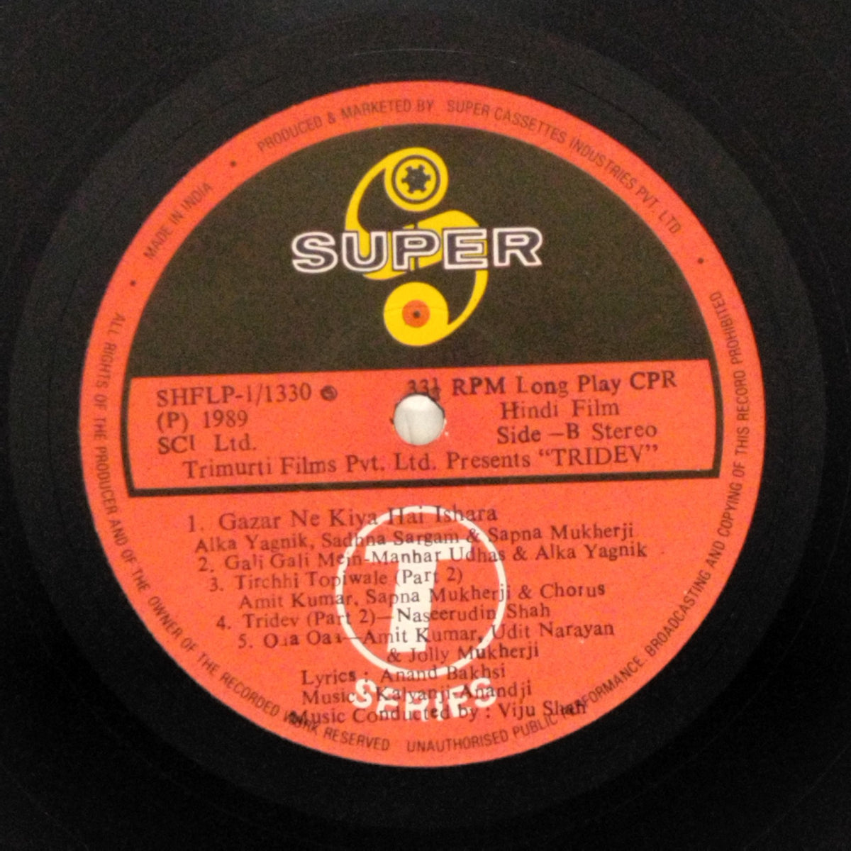 Kalyanji-Anandji - Tridev (Vinyl)