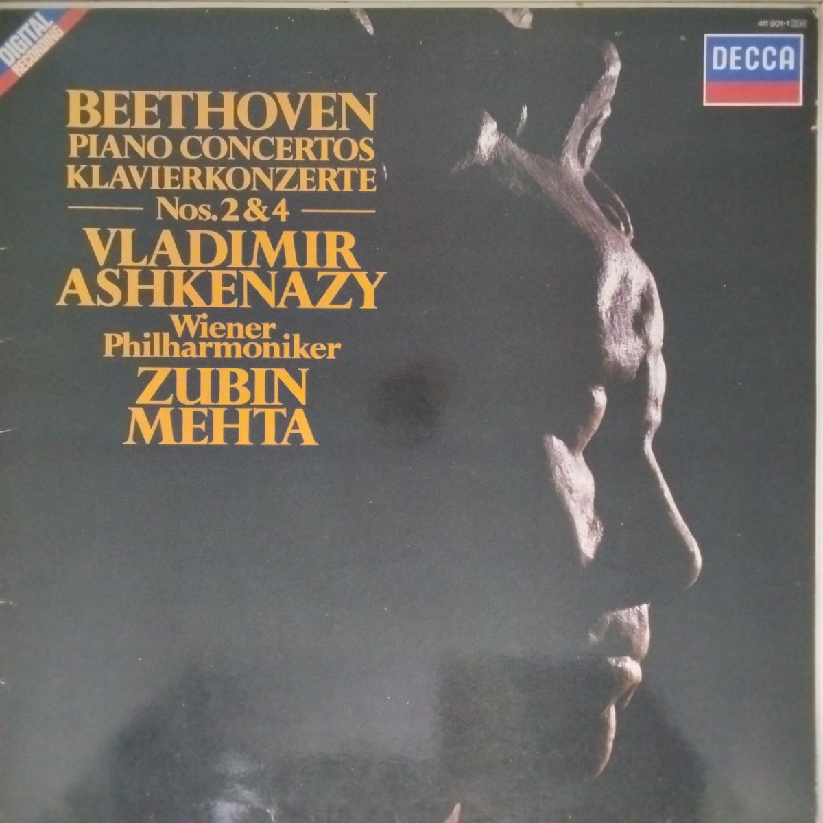 Vladimir Ashkenazy, Wiener Philharmoniker, Zubin Mehta - Beethoven: Piano Concertos Nos. 2 & 4 (Vinyl)