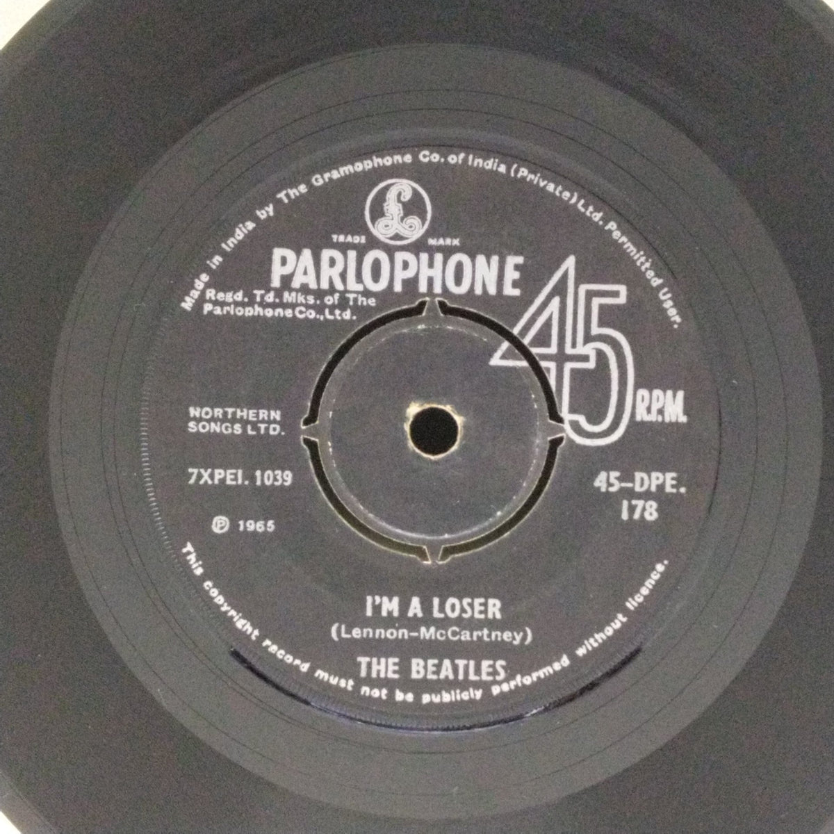 The Beatles - I'm a Loser / Eight Days a Week (45-RPM)