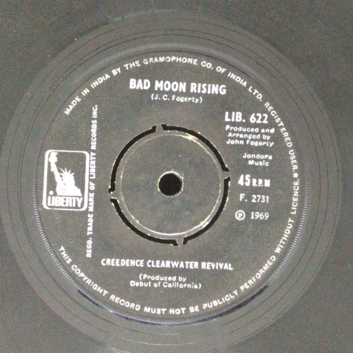 Creedence Clearwater Revival - Bad Moon Rising / Lodi (45-RPM)