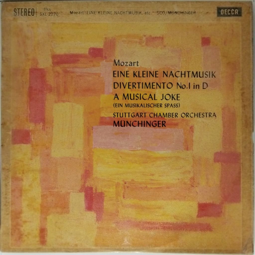 Karl Münchinger, Stuttgart Chamber Orchestra - Eine Kleine Nachtmusik - Divertimento No.1 in D - A Musical Joke (Vinyl)