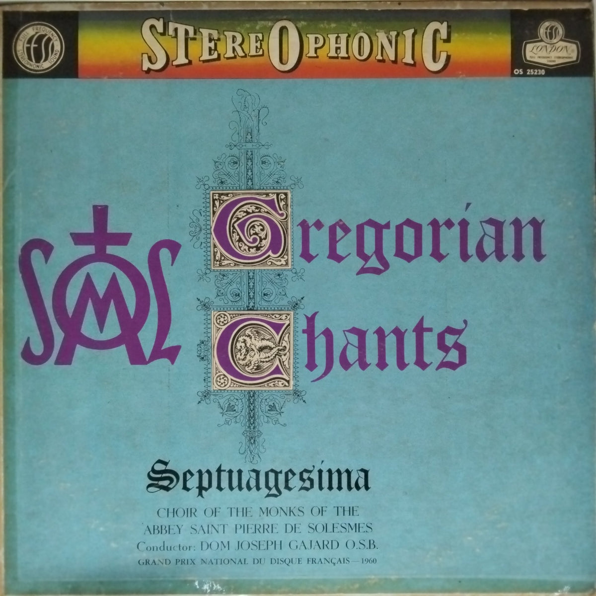 Choir of the Monks of the Abbey Saint Pierre de Solesmes - Gregorian Chants Septuagesima (Vinyl)