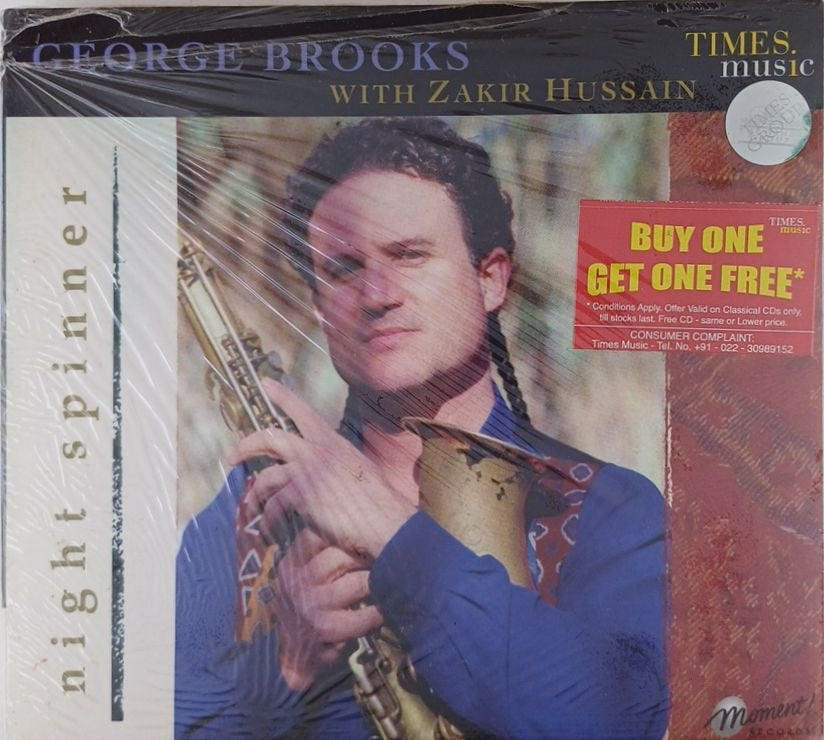 George Brooks with Zakir Hussain - Night Spinner (CD)