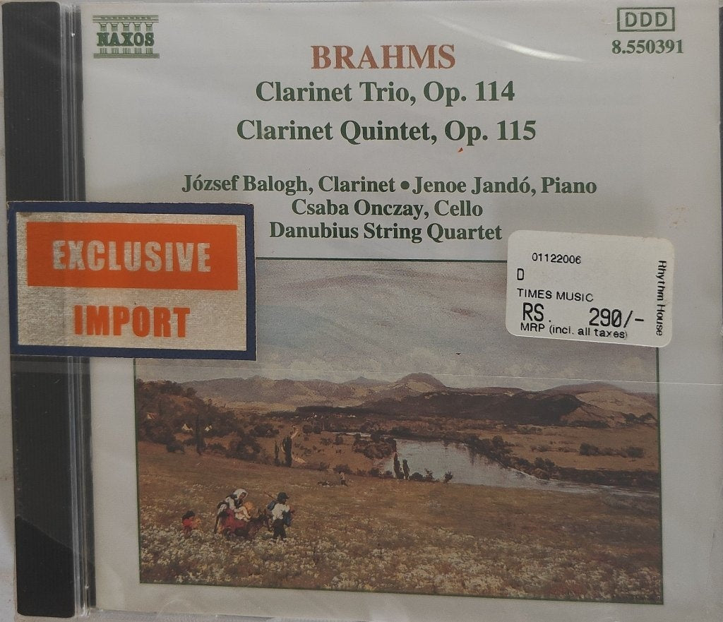 József Balogh, Jeno Jandó, Csaba Onczay, Danubius String Quartet - Clarinet Trio, Op. 114 / Clarinet Quintet, Op. 115 (CD)