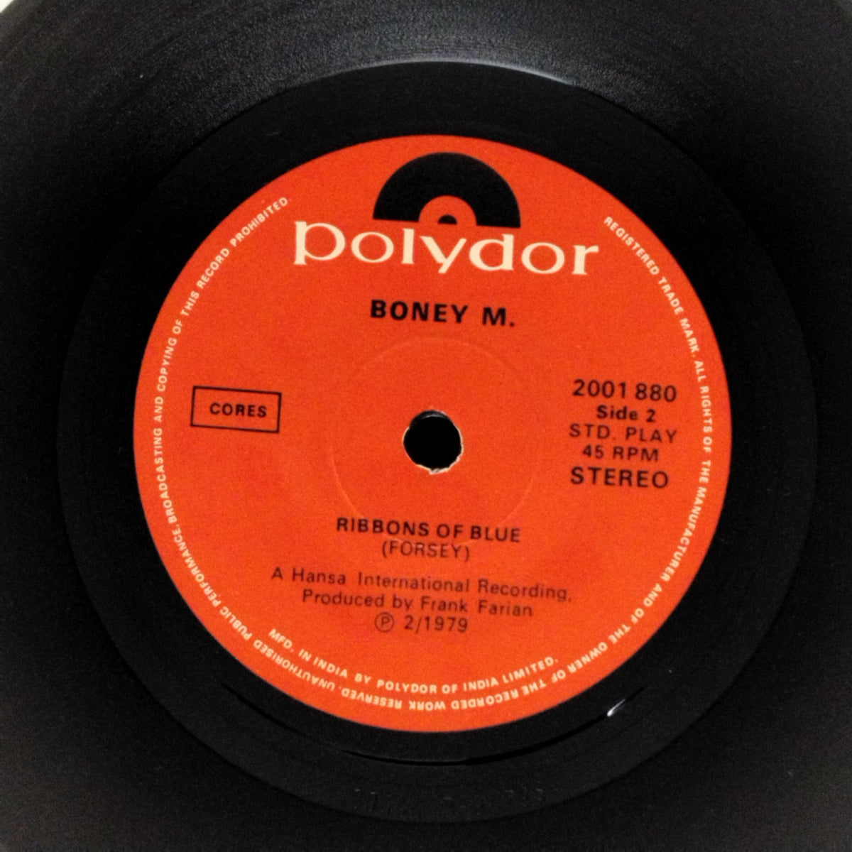 Boney M. - Hooray! Hooray! It's a Holi-Holiday / Ribbons of Blue (45-RPM)