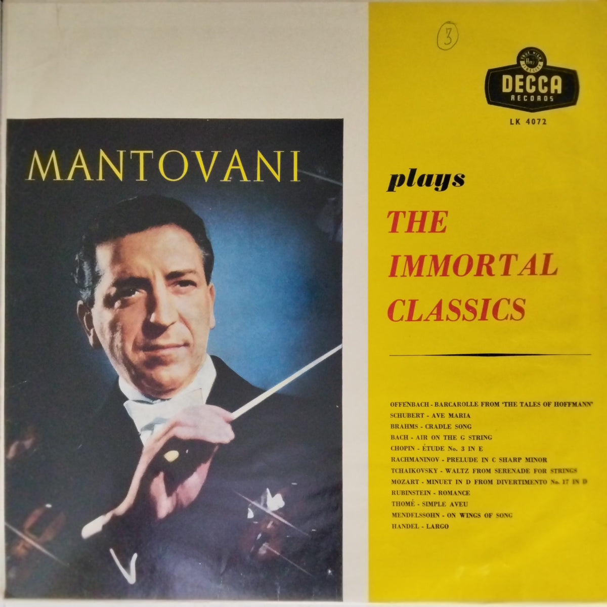 Mantovani - The Immortal Classics (Vinyl)