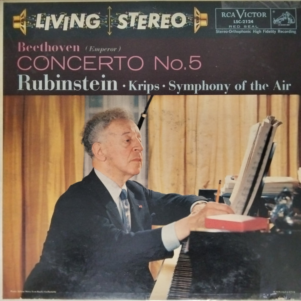 Artur Rubinstein, Josef Krips, Symphony of the Air - Beethoven Concerto No.5 (Vinyl)