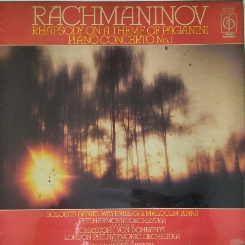 Rachmaninov - Rhapsody on a Theme of Paganini / Piano Concerto No.1 (Vinyl)