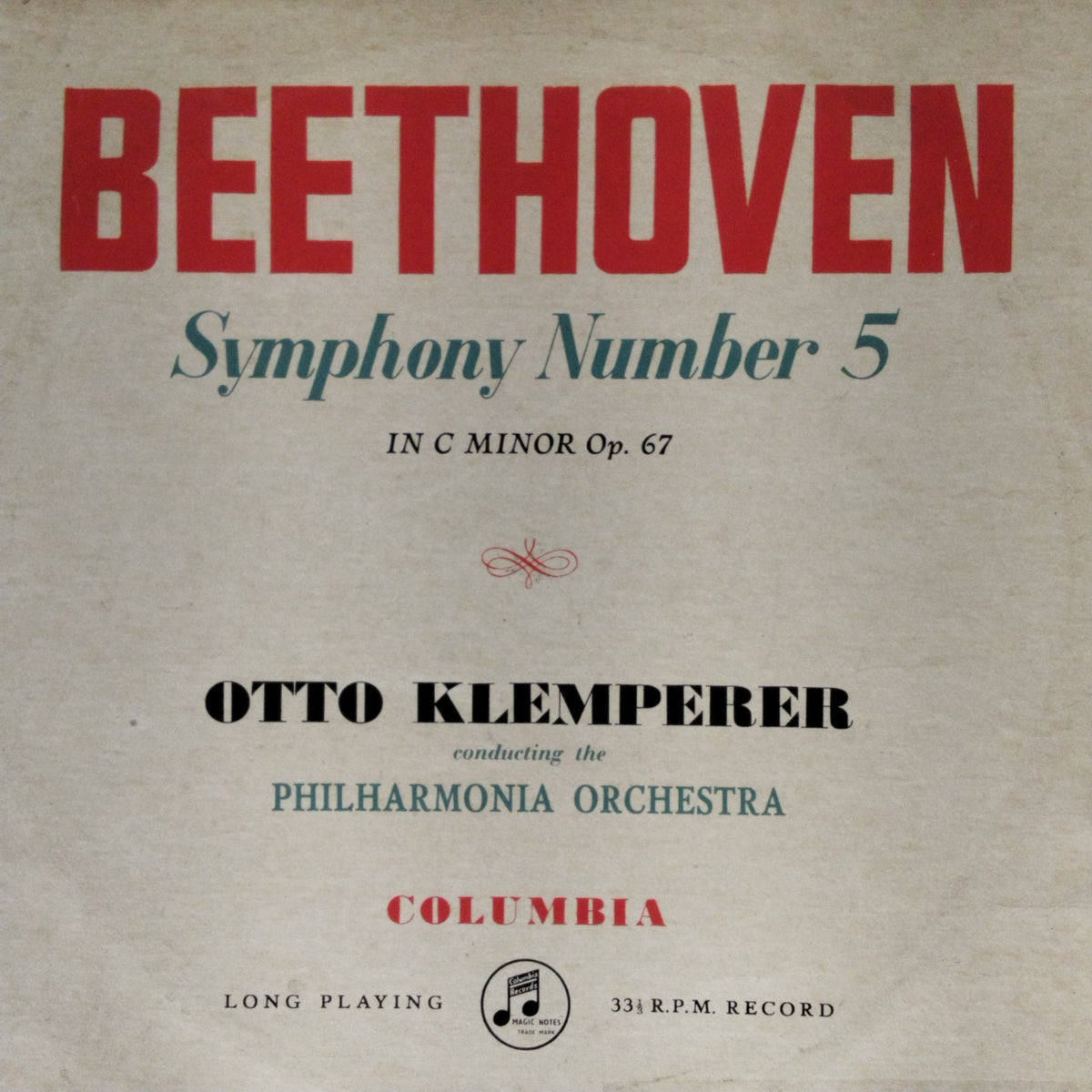 Otto Klemperer, Philharmonia Orchestra - Symphony Number 5 in C Minor Op. 67 (Vinyl)