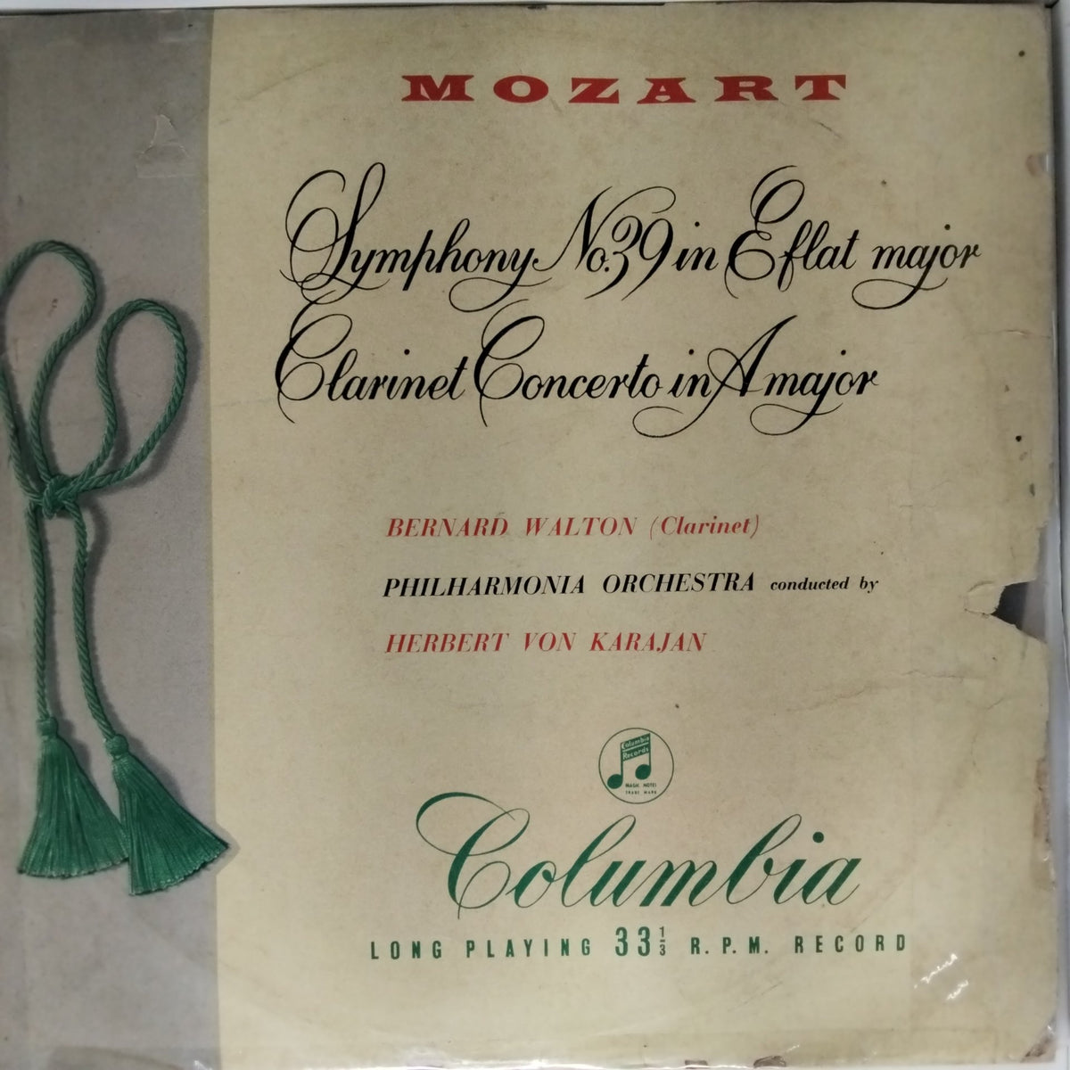 Wolfgang Amadeus Mozart - Symphony No. 39 in E flat major / Clarinet Concerto in A major (Vinyl)