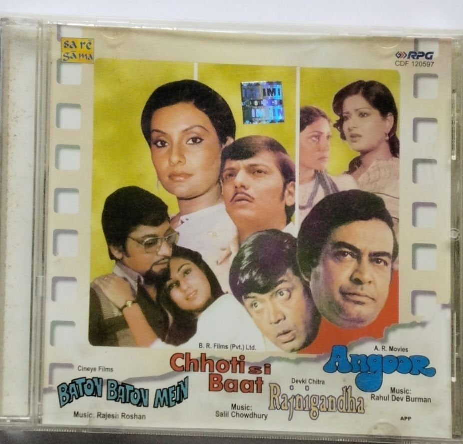 Rajesh Roshan, Salil Chowdhury, Rahul Dev Burman - Baton Baton Mein / Chhoti Si Baat / Rajnigandha / Angoor (CD)
