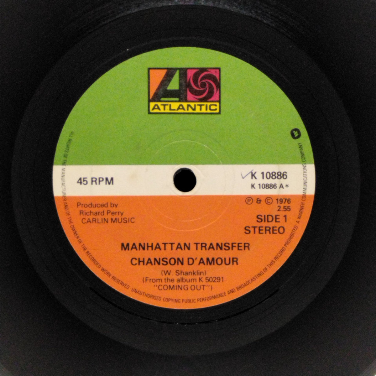 Manhattan Transfer - Chanson D'Amour (45-RPM)