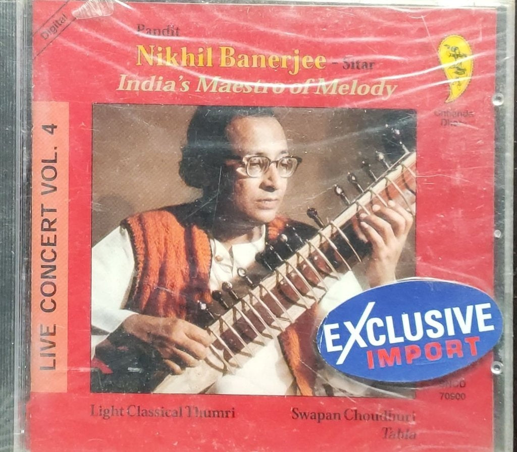 Pandit Nikhil Banerjee - Live Concert Vol. 4 (CD)