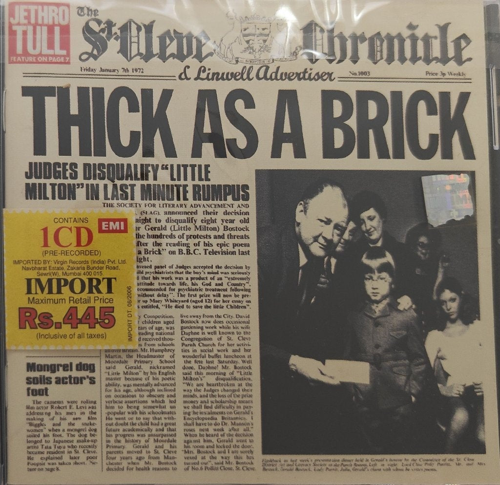 Jethro Tull - Thick As A Brick (CD)