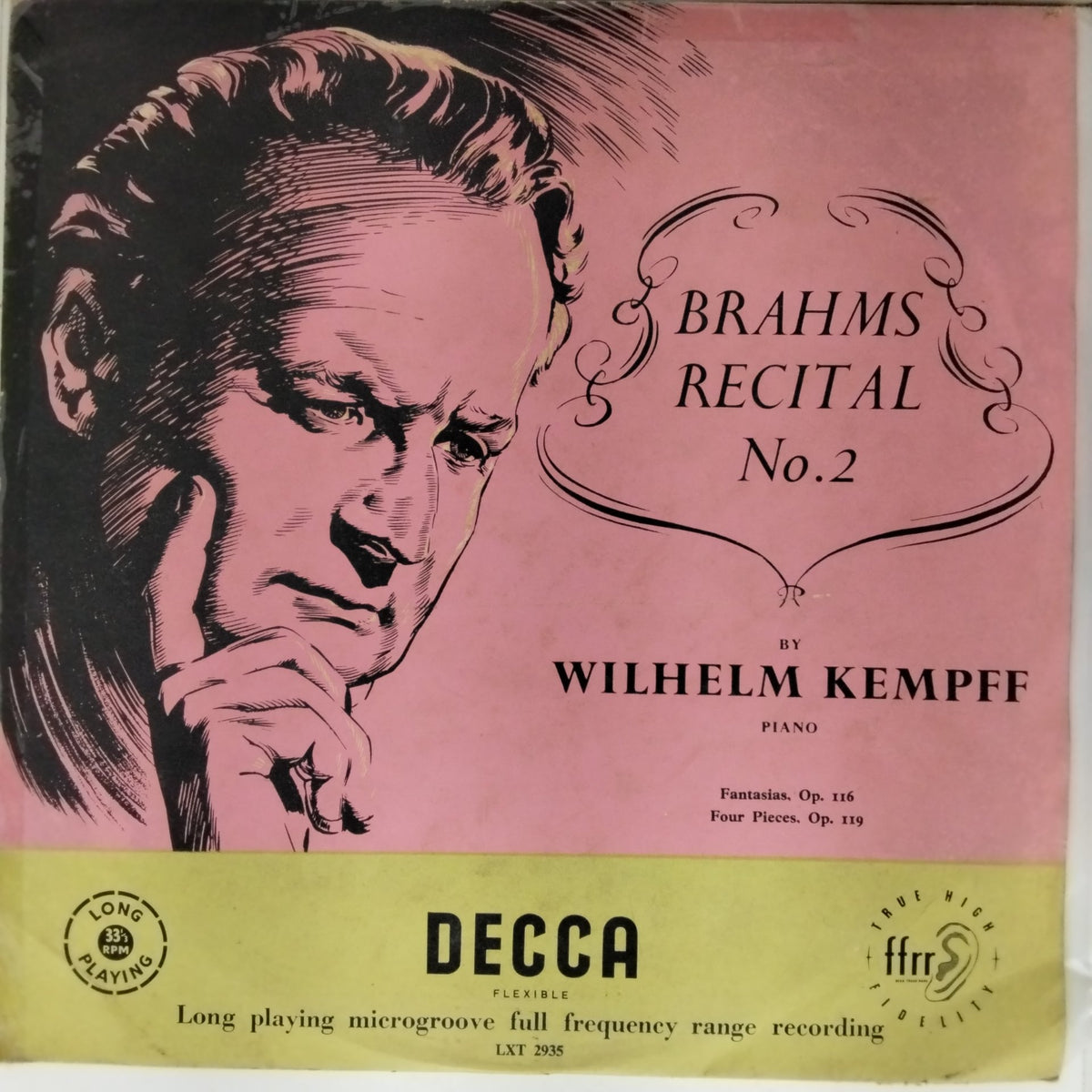 Wilhelm Kempff - Brahms Recital No. 2 (Vinyl)