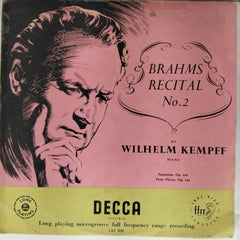 Wilhelm Kempff - Brahms Recital No. 2 (Vinyl)