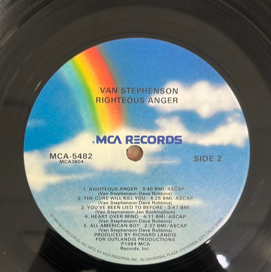 Van Stephenson - Righteous Anger (Vinyl)