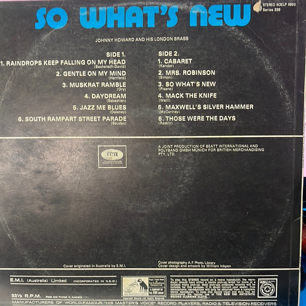 Johnny Howard And His London Brass - So What's New (Vinyl)
