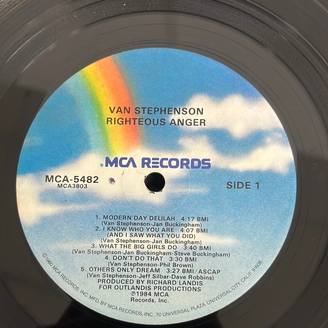 Van Stephenson - Righteous Anger (Vinyl)