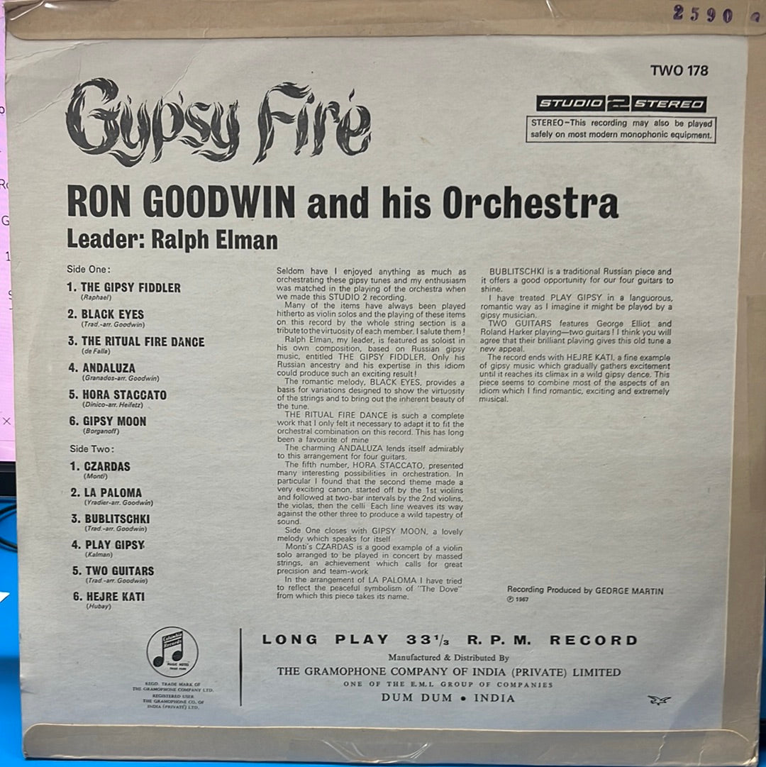 Ron Goodwin And His Orchestra  - Gypsy Fire (Vinyl)