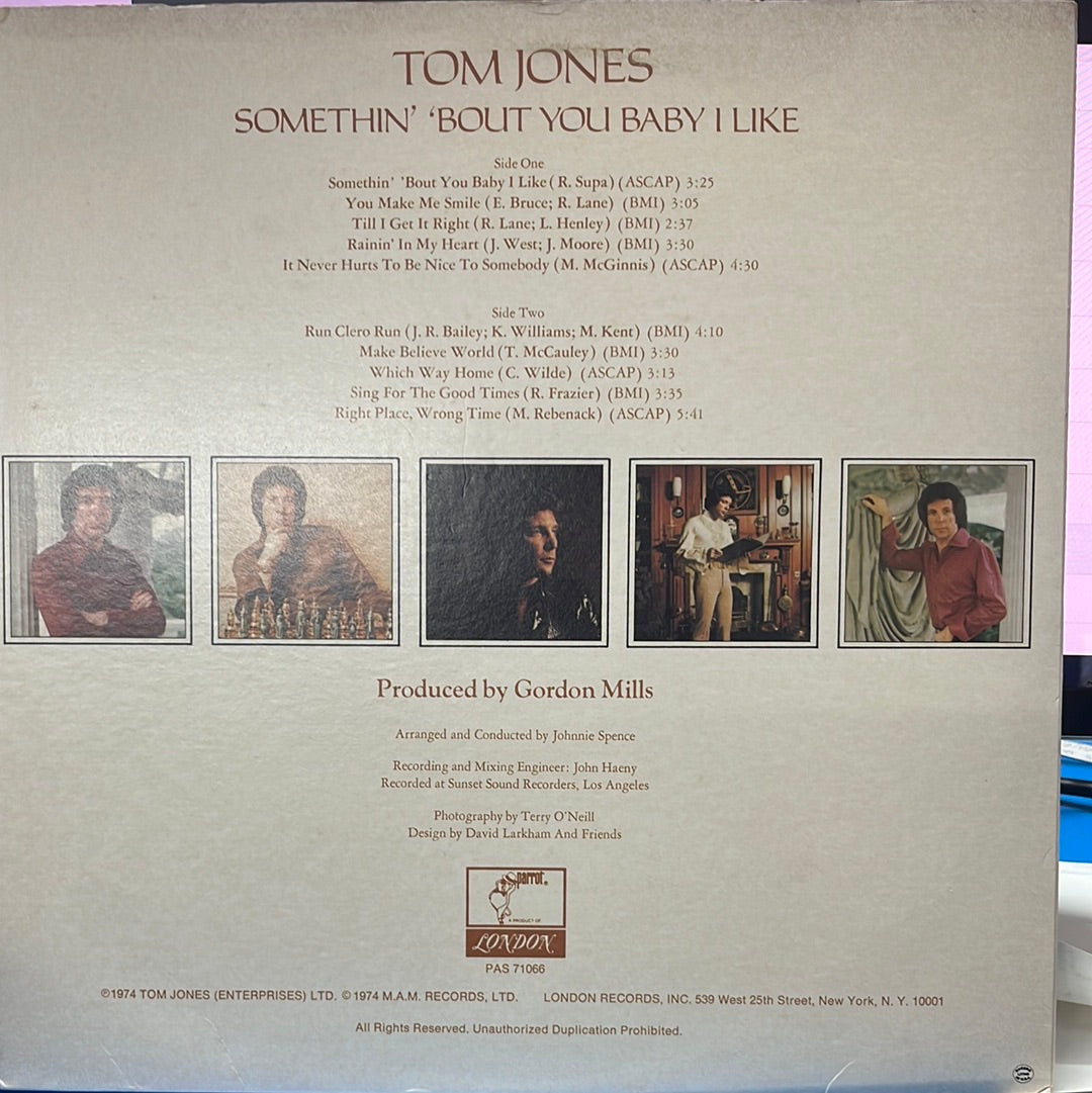 Tom Jones - Somethin' 'Bout You Baby I Like (Vinyl)