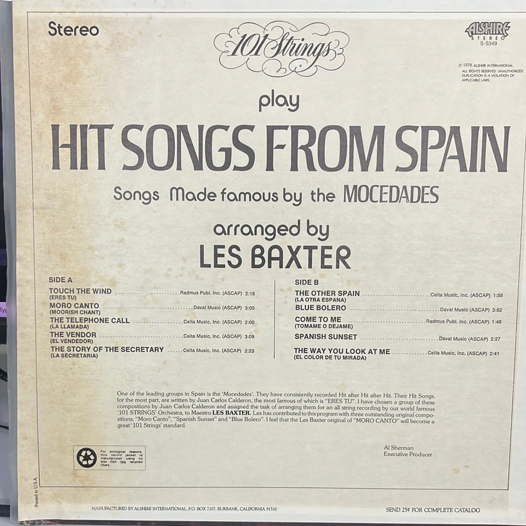 101 Strings - Hit Songs From Spain (Vinyl)