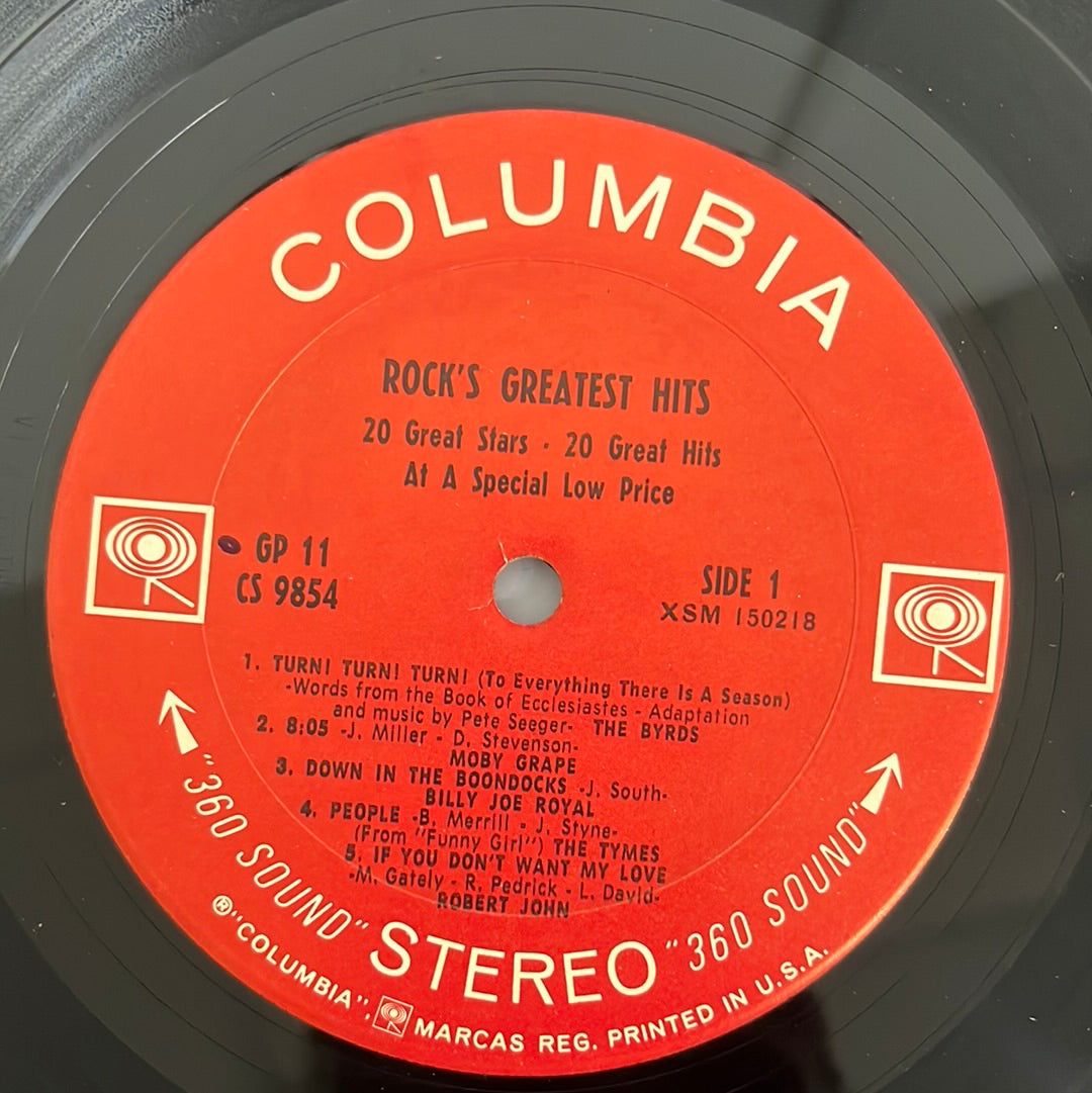 Various  - Rock's Greatest Hits - 20 Great Stars - 20 Great Hita At A Special Low Price (Vinyl) (2)