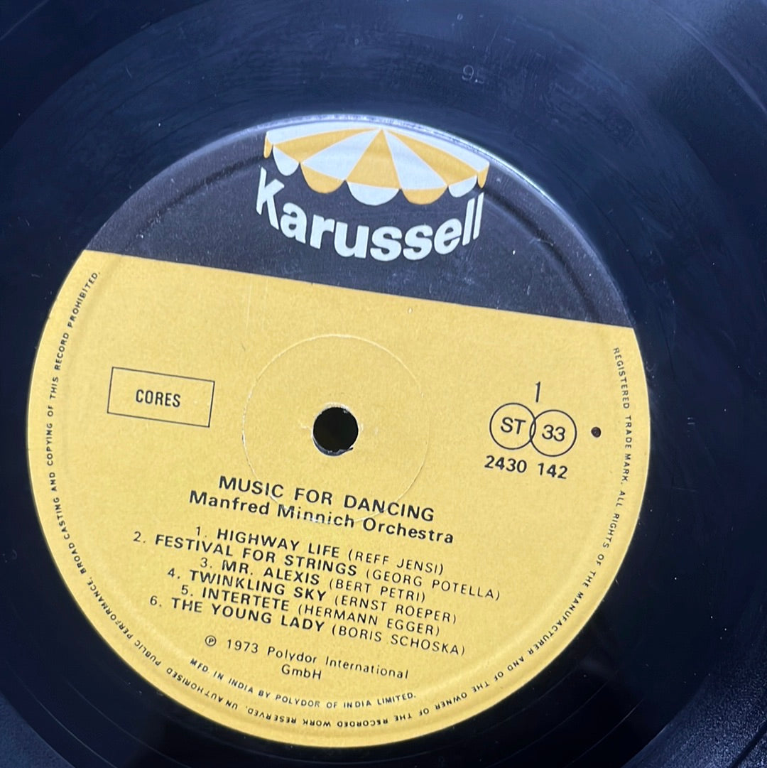 Manfred Minnich Orchestra  - Music For Dancing (Vinyl)