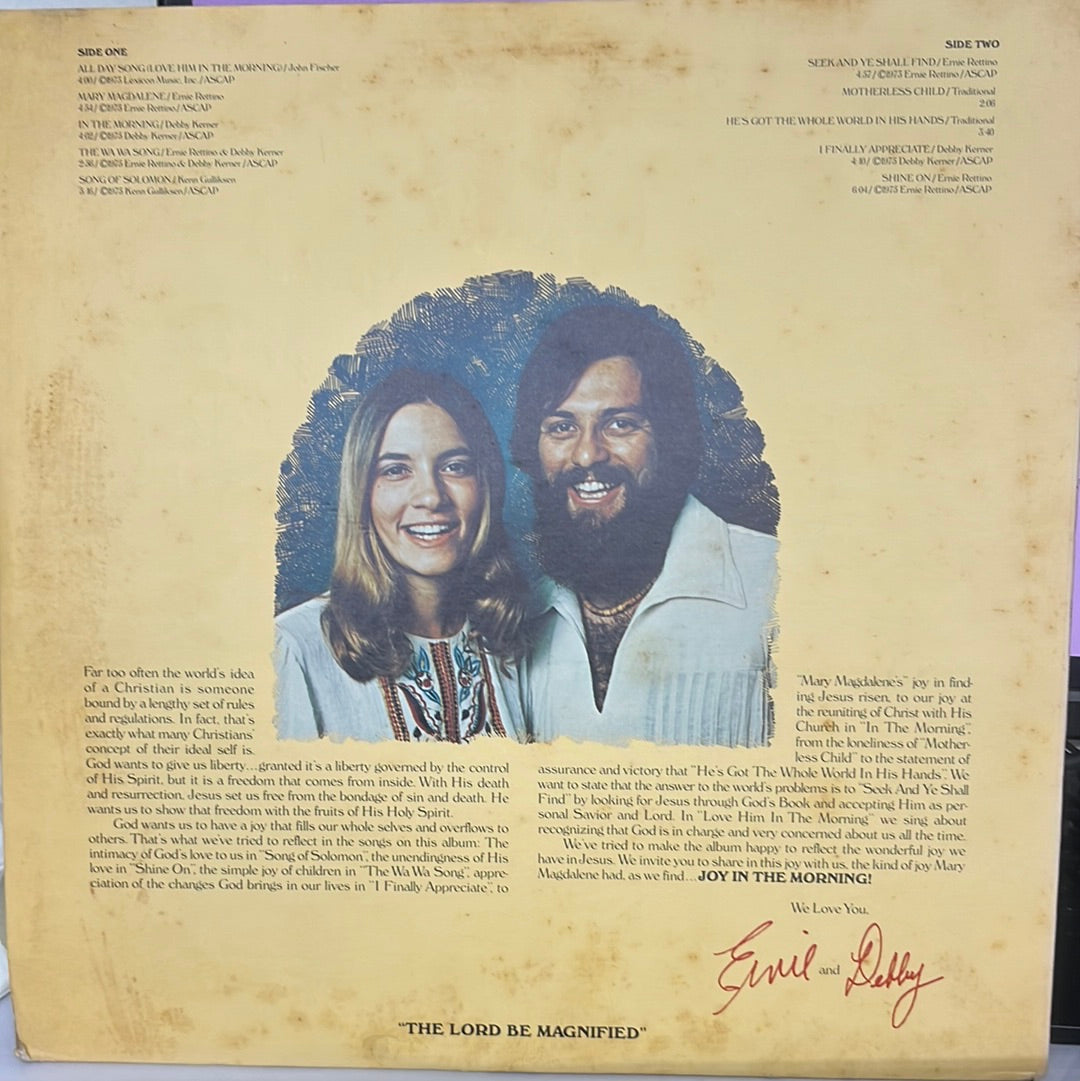 Ernie Rettino & Debby Kerner - Joy In The Morning (Vinyl)