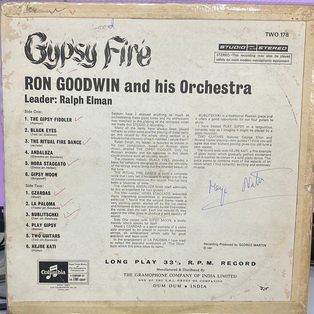 Ron Goodwin And His Orchestra - Gypsy Fire (Vinyl)